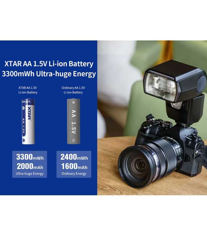 Acumulator Xtar Li Ion Aa R6 15v 3300mwh Cu Pin Terminal