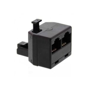 Adaptor 1x RJ45 8P8C tata - 2x RJ45 8P8C mama negru Well