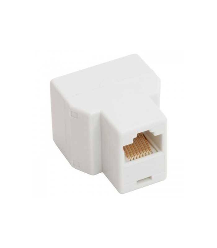 adaptor 8p8c isdn rj45 mama la 2x rj45 mama alb goobay 2