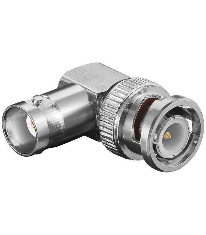 Adaptor 90 grade BNC tata - mama BNC contacte aurite Goobay 11345