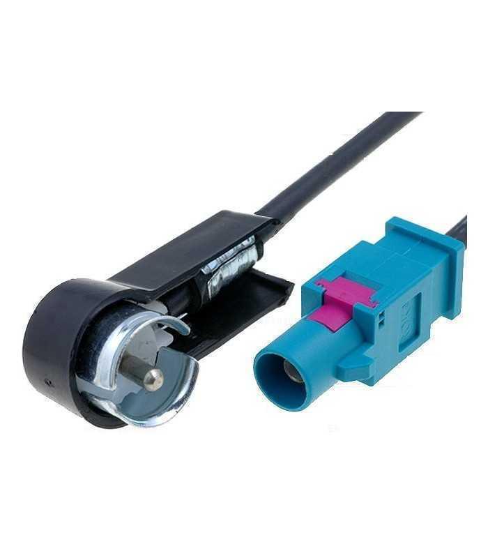 Adaptor antena radio auto FAKRA tata la ISO DIN tata 90 grade 4CarMedia ZRS-GOLFV-ISO