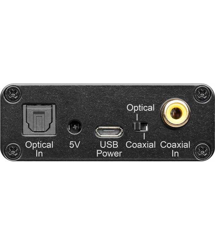 adaptor audio digital la analog toslink la 2x rca jack 35 mm goobay 1