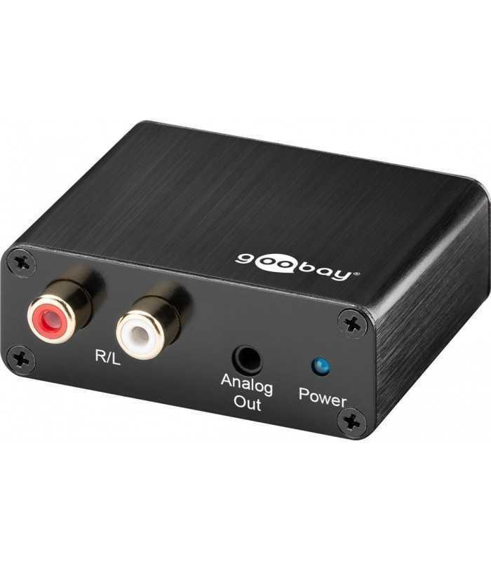 Adaptor AUDIO DIGITAL la ANALOG TOSLINK la 2x RCA +JACK 3.5 mm Goobay