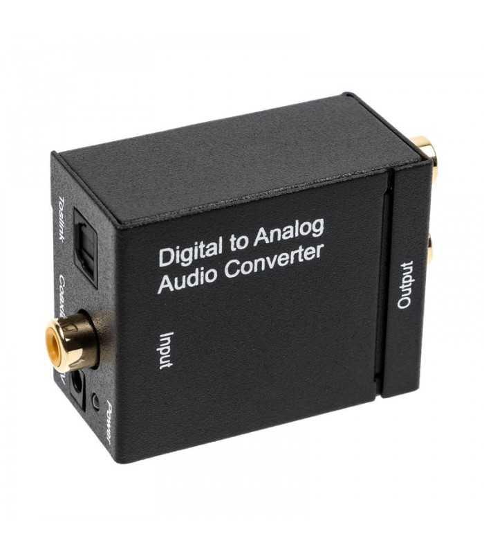 Adaptor audio DIGITAL TOSLINK la ANALOG 2x RCA mama-mama