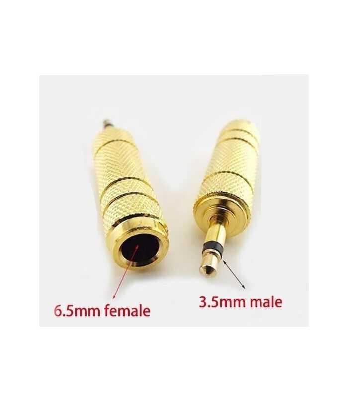 Adaptor Audio Mono Jack 63 Mm Mama La Jack 35 Mm Tata Metal Aurit