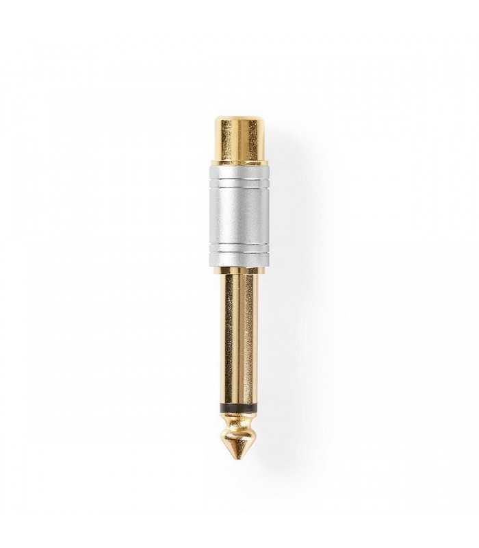 adaptor audio mono jack 635 mm tata rca mama gri nedis 4