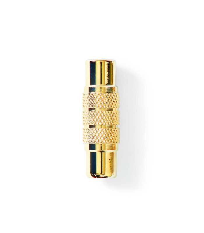 Adaptor Audio Profesional Mono Rca Mama Rca Mama Metal Aurit 1buc Nedis Cabw24950at