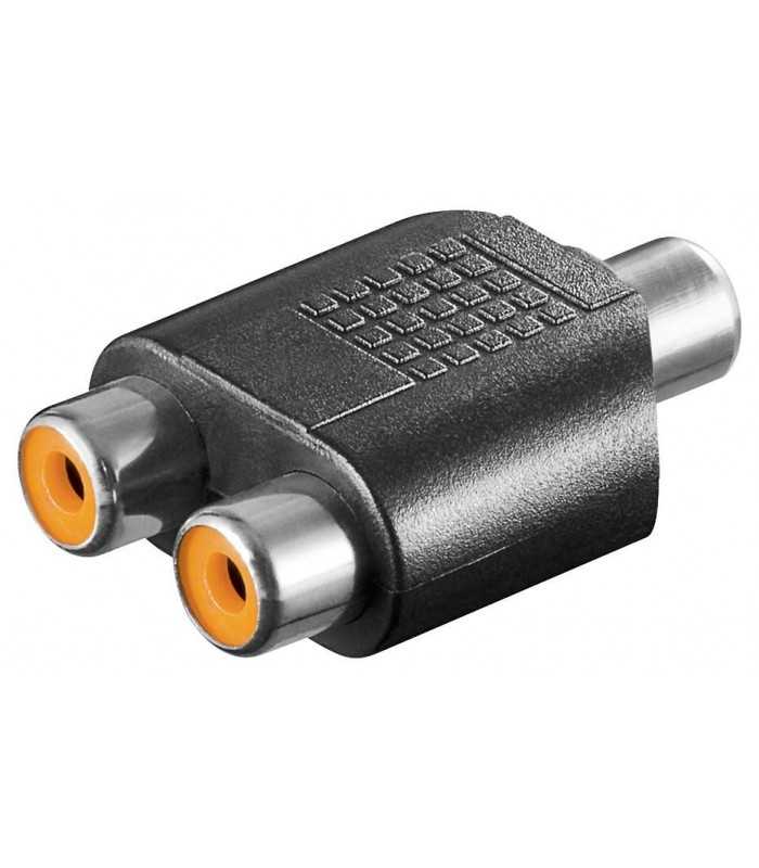 Adaptor audio RCA mama - 2x RCA mama Goobay