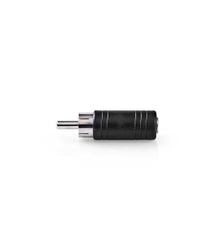 Adaptor Audio Rca Tata Jack 35 Mm Mama Mono 1buc Negru Nedis Cagp24960bk