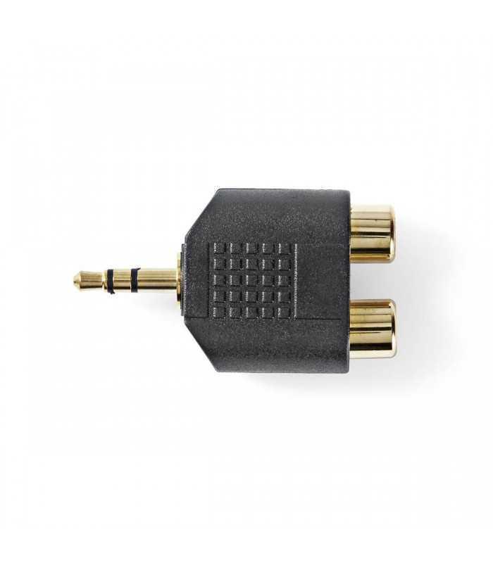 adaptor audio stereo jack 35 mm tata 2x rca mama aurit nedis 3