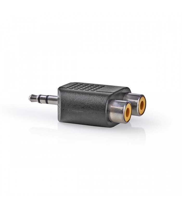 adaptor audio stereo jack 35 mm tata 2x rca mama nedis 1