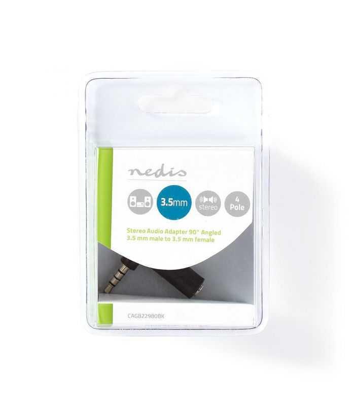 adaptor audio stereo jack 35 mm tata 35 mm mama cotit 90 4 poli nedis 5