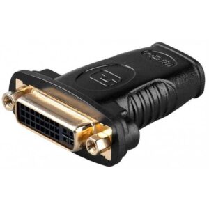 Adaptor aurit HDMI 19 pini mama la DVI-I 24+5 pini mama Goobay