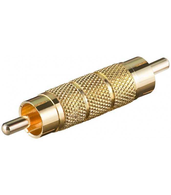 Adaptor aurit RCA tata - RCA tata placat cu aur Goobay
