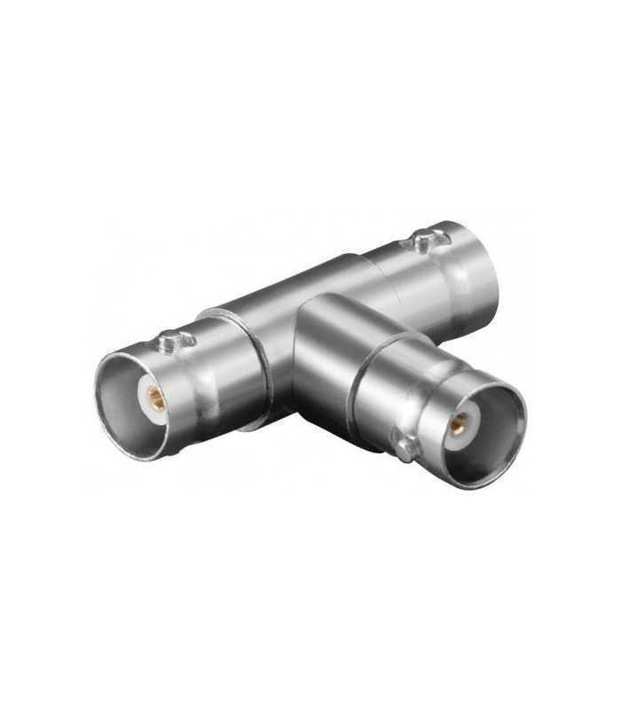Adaptor BNC la 2x BNC mama T contacte aurite Goobay