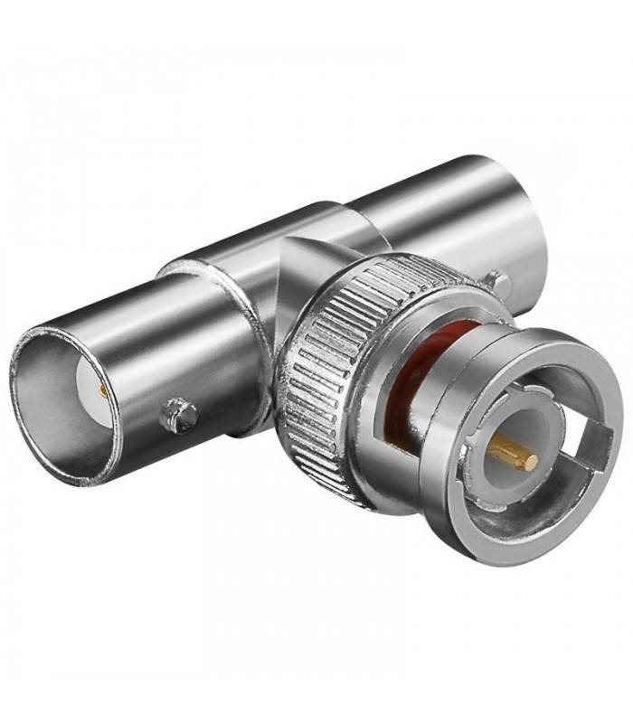 Adaptor BNC la 2x BNC mama T Goobay