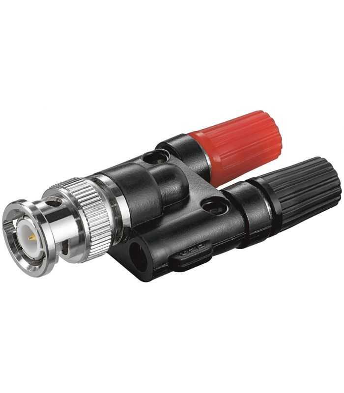 Adaptor BNC tata - 2x banana 4mm mama rosu/negru Goobay 11401