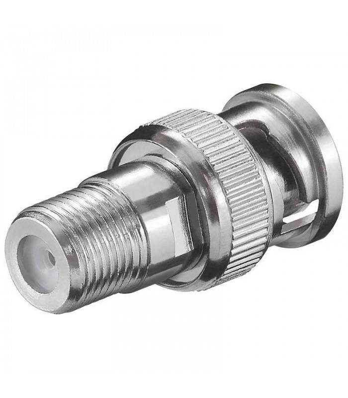 Adaptor BNC tata la F mama Goobay