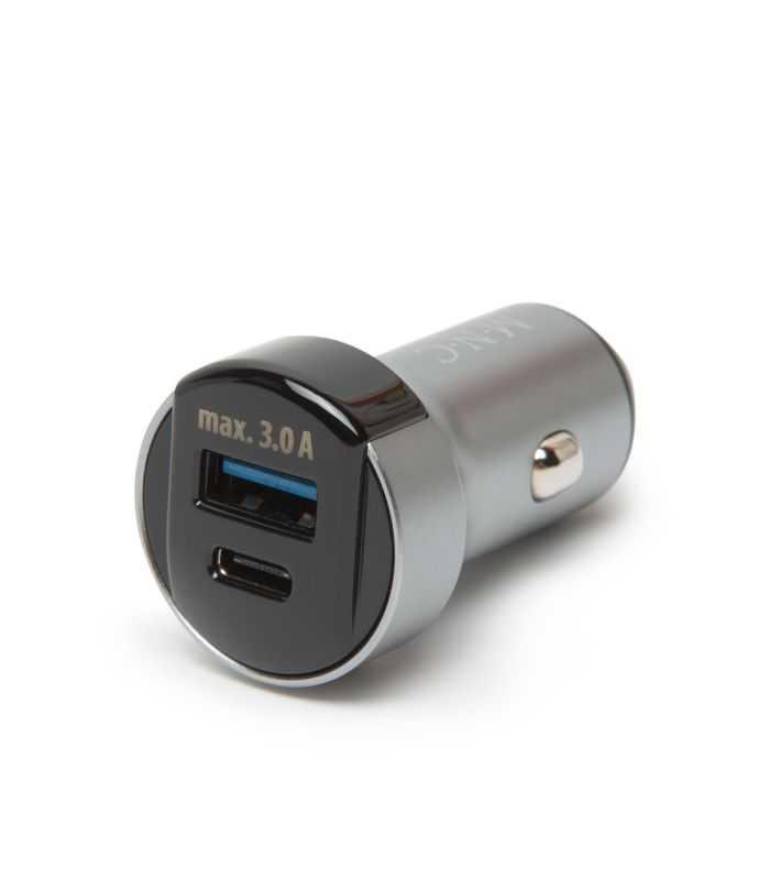 Adaptor bricheta auto bricheta - USB type C / PD +USB cu Incarcare rapida QC3.0 18W delight 55025