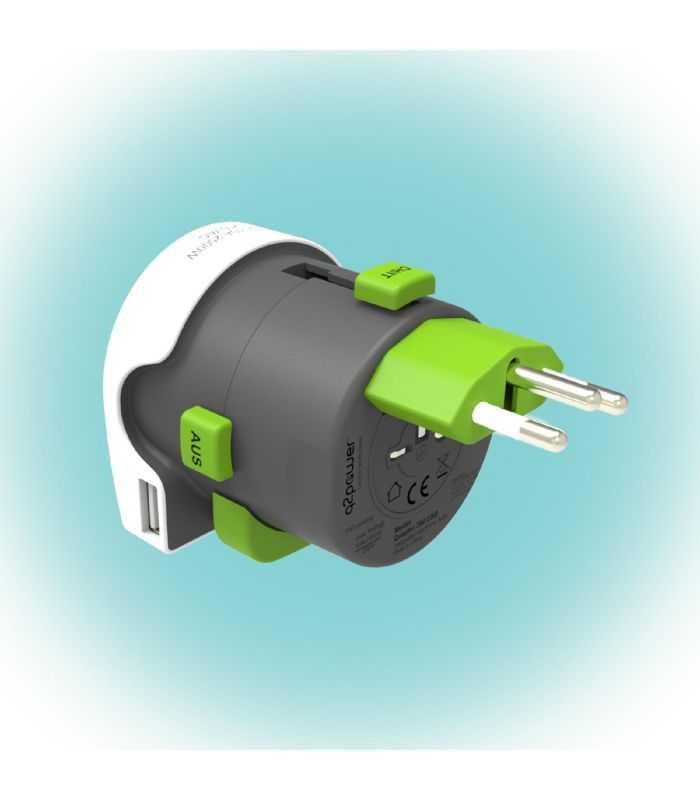 Adaptor Calatorii Qdapter 360 Usb Australia China It Uk Ch Brazil Usa Euro 2100130