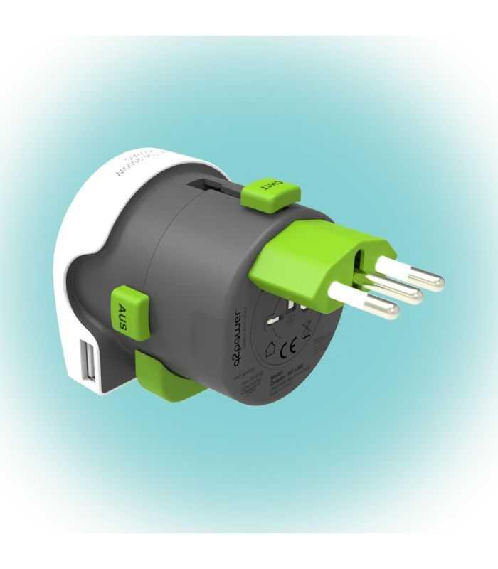 Adaptor Calatorii Qdapter 360 Usb Australia China It Uk Ch Brazil Usa Euro 2100130