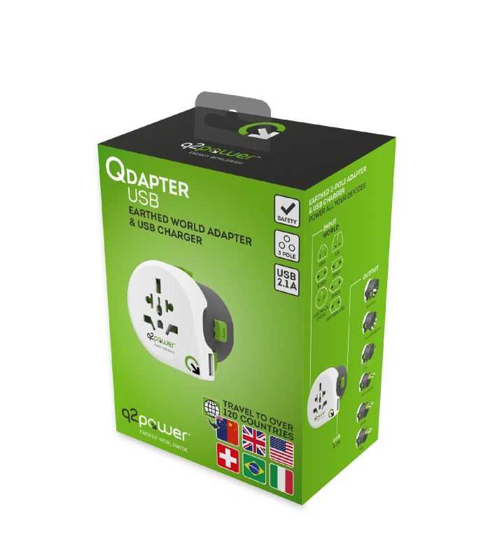 Adaptor Calatorii Qdapter Usb Australia China It Uk Ch Brazil Usa Euro 2100110