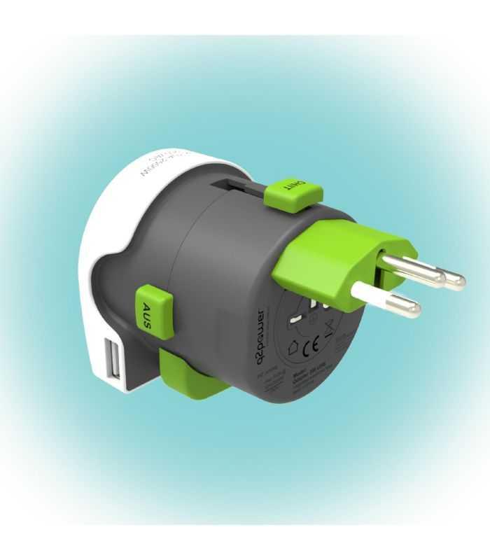 Adaptor Calatorii Qdapter Usb Australia China It Uk Ch Brazil Usa Euro 2100110