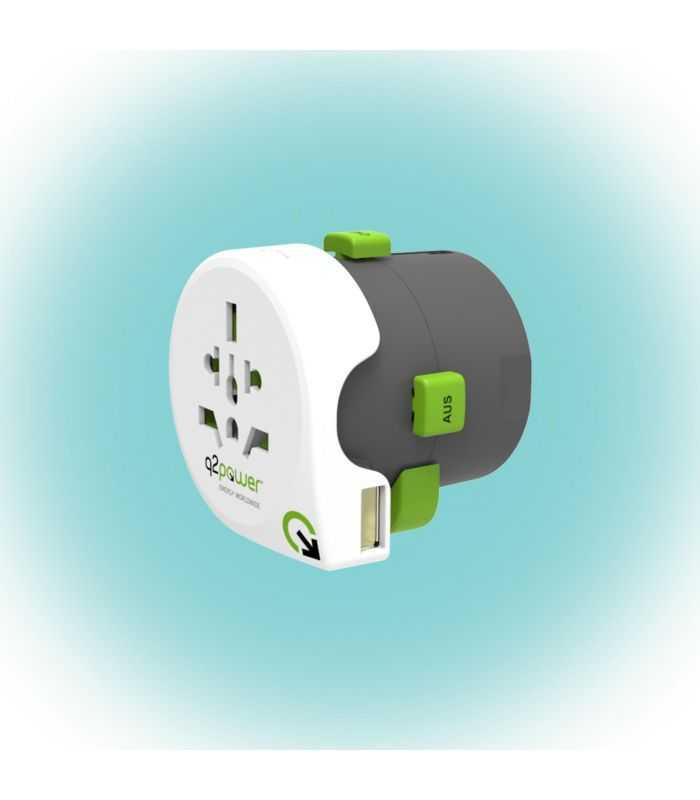Adaptor calatorii Qdapter +USB AUSTRALIA CHINA IT UK CH BRAZIL USA EURO 2.100110