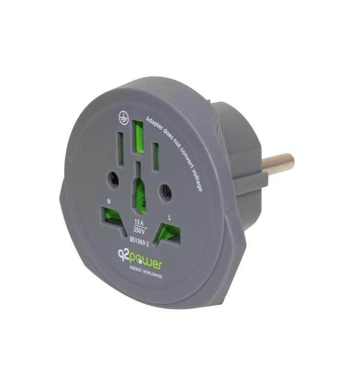 Adaptor calatorii "World to Europe Q2 AUSTRALIA CHINA ITALIA UK CH BRAZIL USA EURO 16A 1.100100-TH
