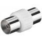 Adaptor Coaxial mama - Coaxial mama plastic Goobay