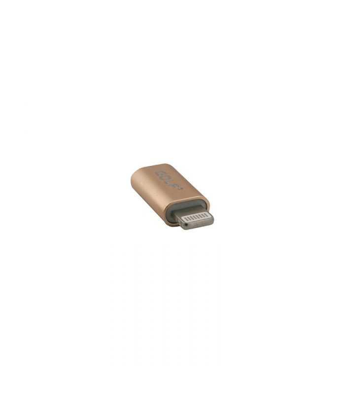 adaptor conector mama micro usb iphone ligtning tata auriu golf 2