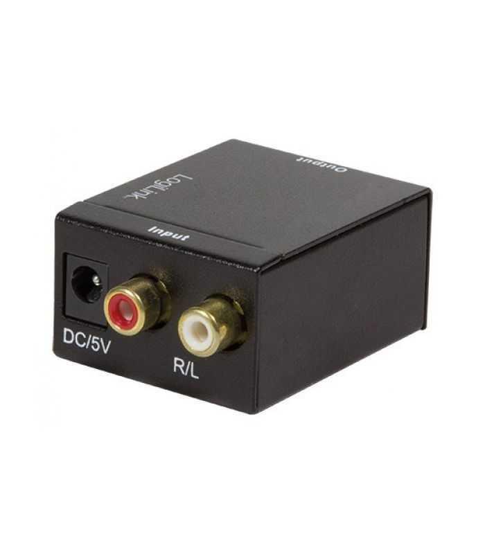 Adaptor Convertor Analogic Digital Intrare 2xrca Mama Toslink Coaxial Didital Audio Logilink Ca0102