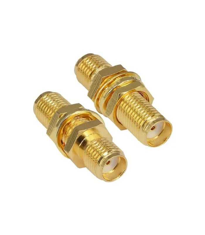 Adaptor Convertor Antena Wifi Rf Coaxial Sma Mama La Sma Mama Cu Piulita 50ohm De Inalta Calitate Cupru Placat Cu Aur