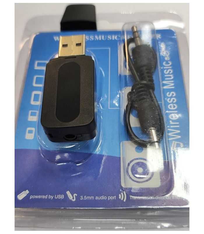 Adaptor Convertor Audio Bluetooth Wireless21 Edr Usb Cu 35 Mm Jack