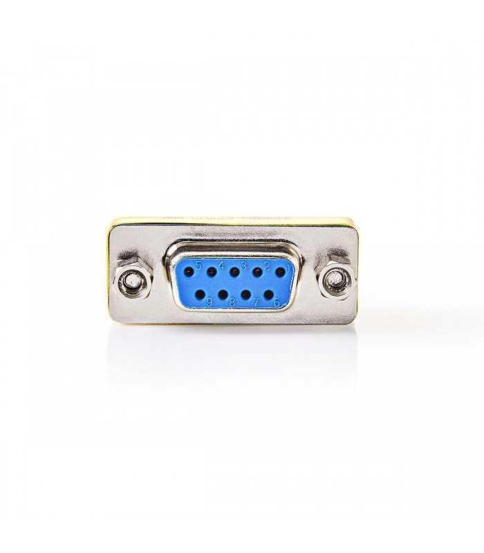 adaptor d sub serial rs232 9 pini mama 9 pini mama metal nedis 2