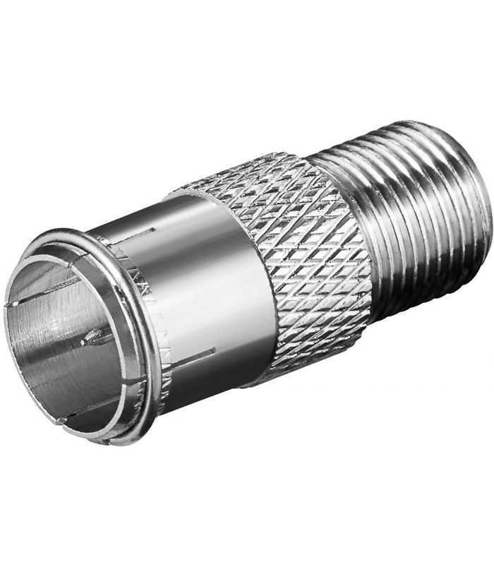 Adaptor F tata-F mama material din cupru Goobay