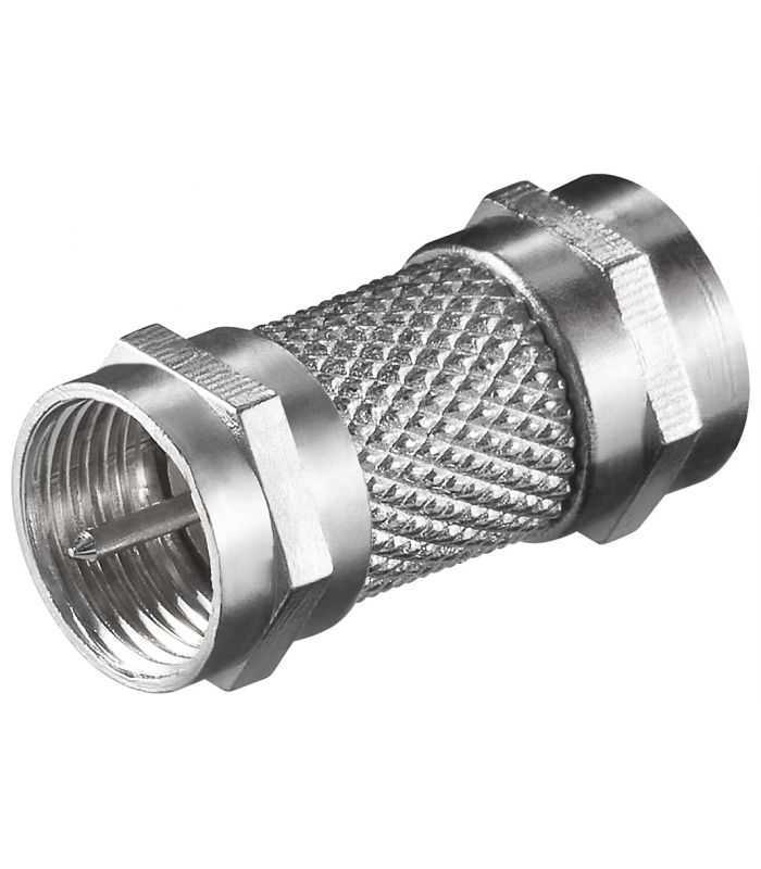 Adaptor F tata - F tata 22.6 mm Zinc Goobay