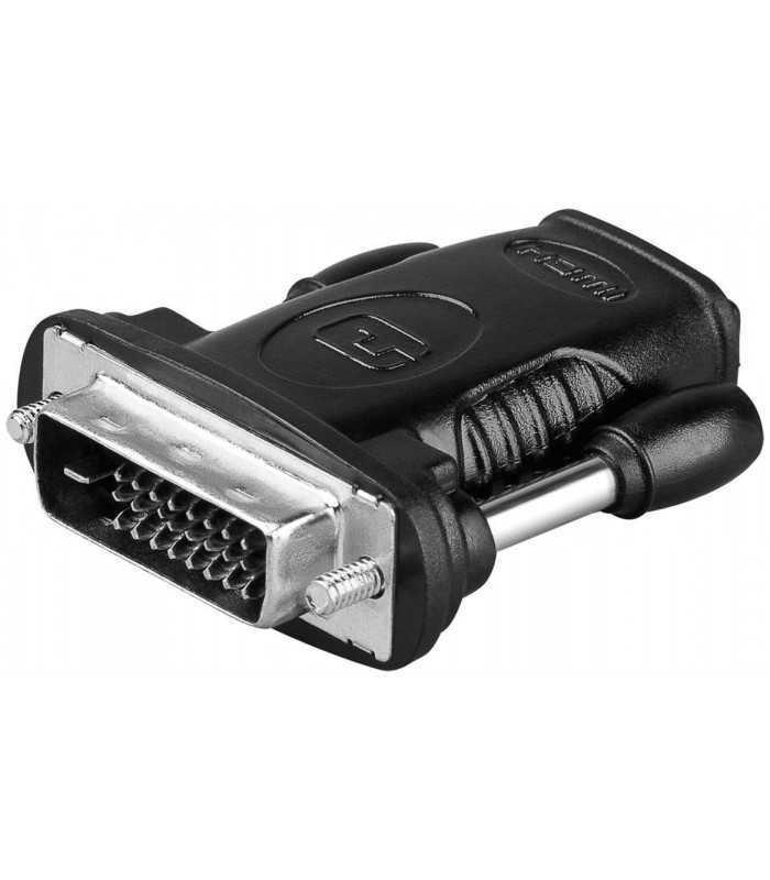 Adaptor HDMI 19 pini mama la DVI-D 24+1 pini tata Goobay