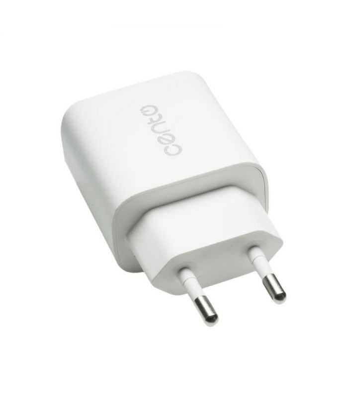 Adaptor Incarcator Smart Priza 1x Usb Qc30 3a 18w Alb Cento P101