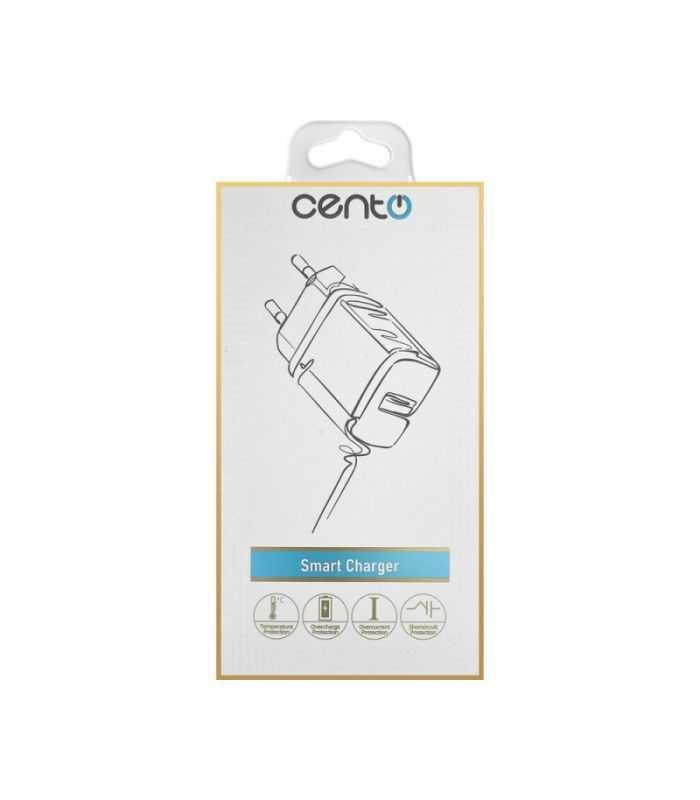 Adaptor Incarcator Smart Priza 1x Usb Qc30 3a 18w Alb Cento P101