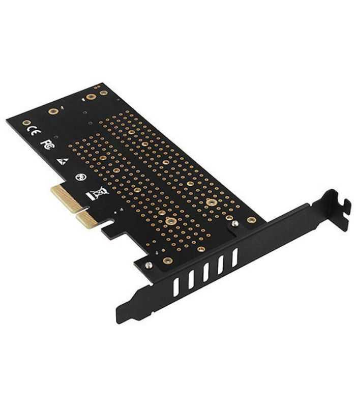 Adaptor Intern Pcem2 D Pci E 30 4x Dual M2 Ssd Nvme Sata Voltaj Dual Ssd Pana La 110mm Axagon