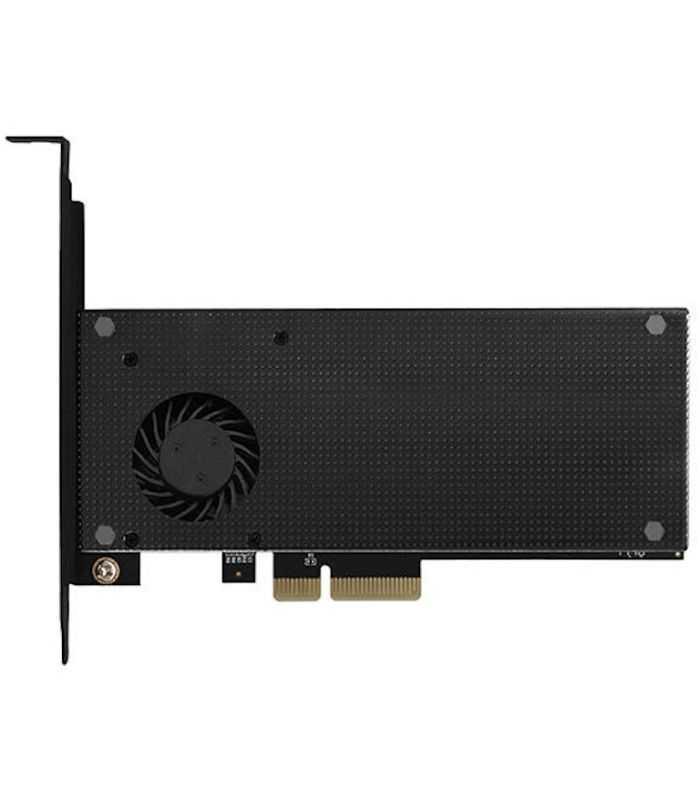 Adaptor Intern PCI-E 3.0 4x - DUAL M.2 SSD (NVMe + SATA) Voltaj Dual Suport SSD max. 110mm + Cooler Activ Axagon PCEM2-DC