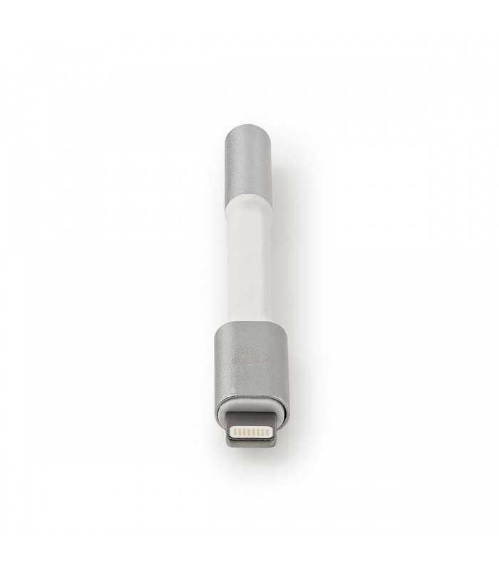adaptor iphone apple lightning 8 pin tata la jack 35 mm mama 015m gri nedis 1