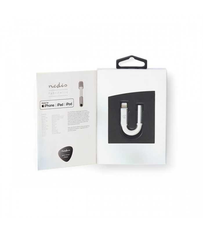 adaptor iphone apple lightning 8 pin tata la jack 35 mm mama 015m gri nedis 4