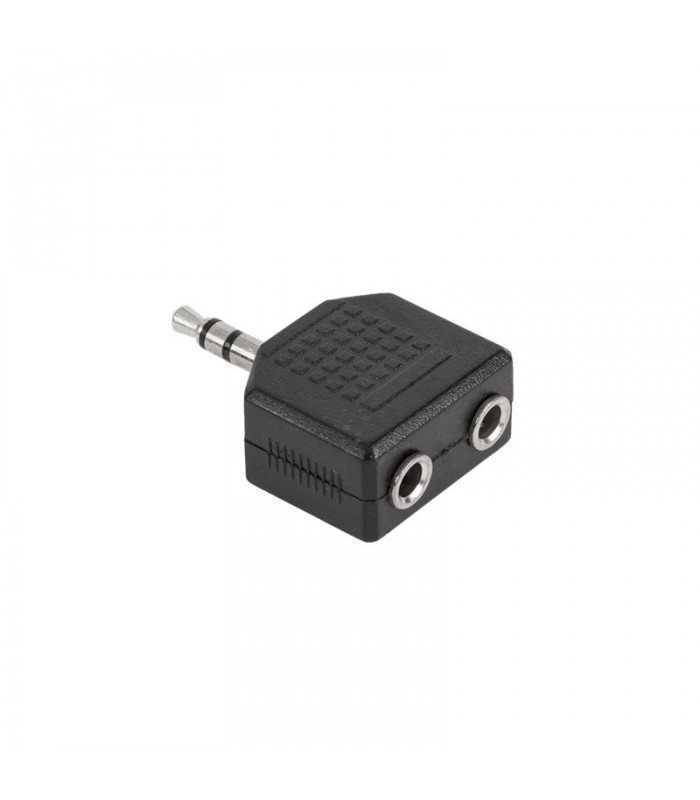 adaptor jack 35 mm stereo la 2x 35 mm stereo mama goobay 1