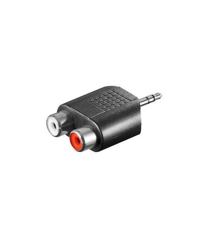 Adaptor Jack 3.5 mm stereo la 2x RCA mama Goobay