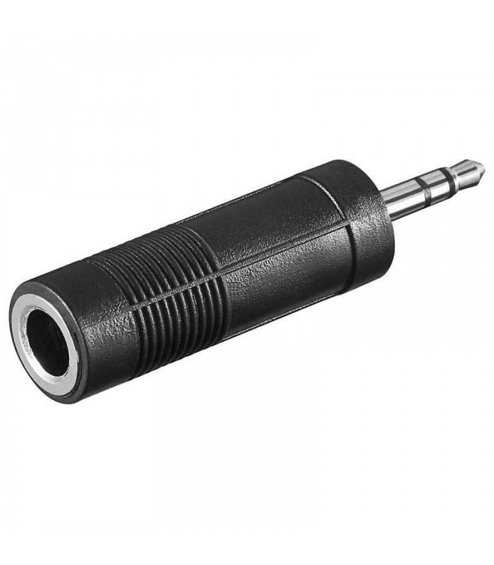 Adaptor Jack 3.5 mm stereo la Jack 6.35 mm stereo mama Goobay