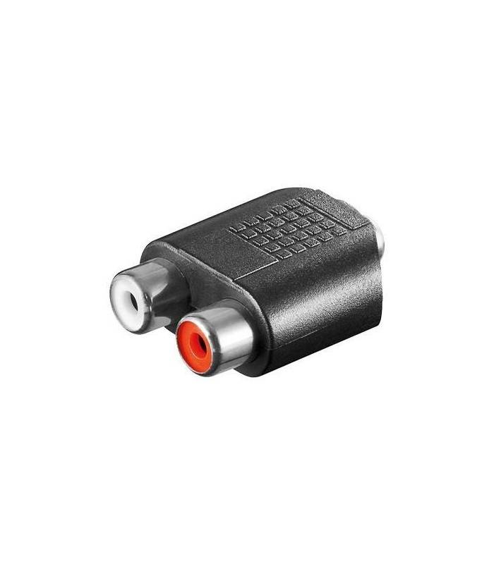 adaptor jack 35 mm stereo mama la 2x rca mama goobay 1