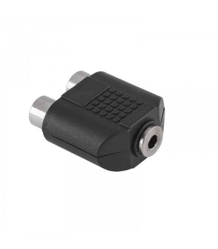 Adaptor Jack 3.5 mm stereo mama la 2x RCA mama Goobay