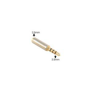 Adaptor Jack 4 pini 3.5 mm tata la 4 pini 2.5 mm mama